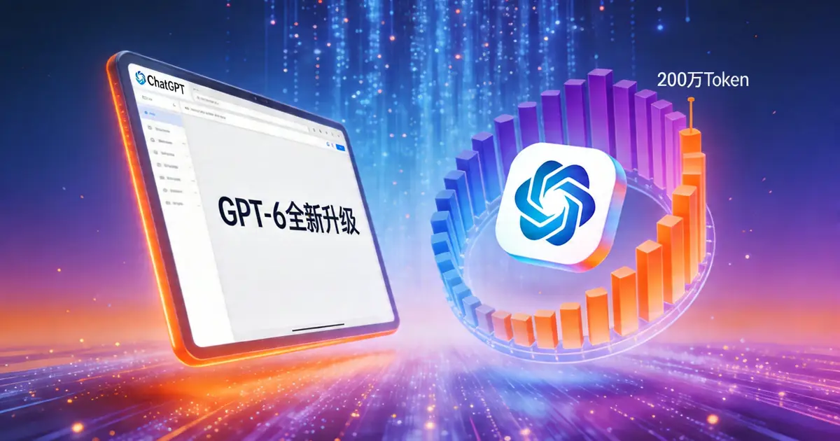GPT-6使用教程：200万Token超长上下文如何使用，GPT-6与GPT-5区别对比