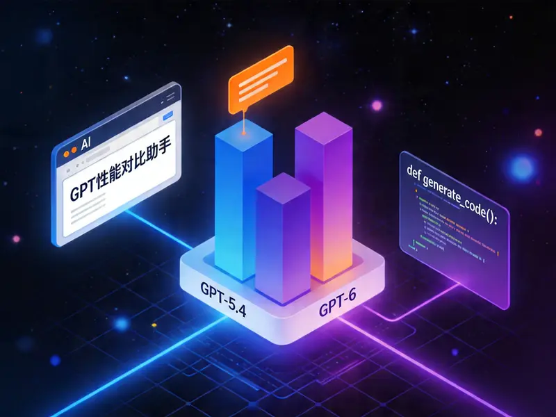 GPT-6长上下文时代 - AI性能对比与代码生成界面