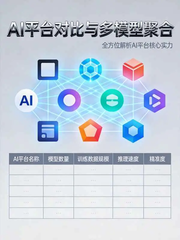 平台对比插图，多平台图标矩阵数据可视化